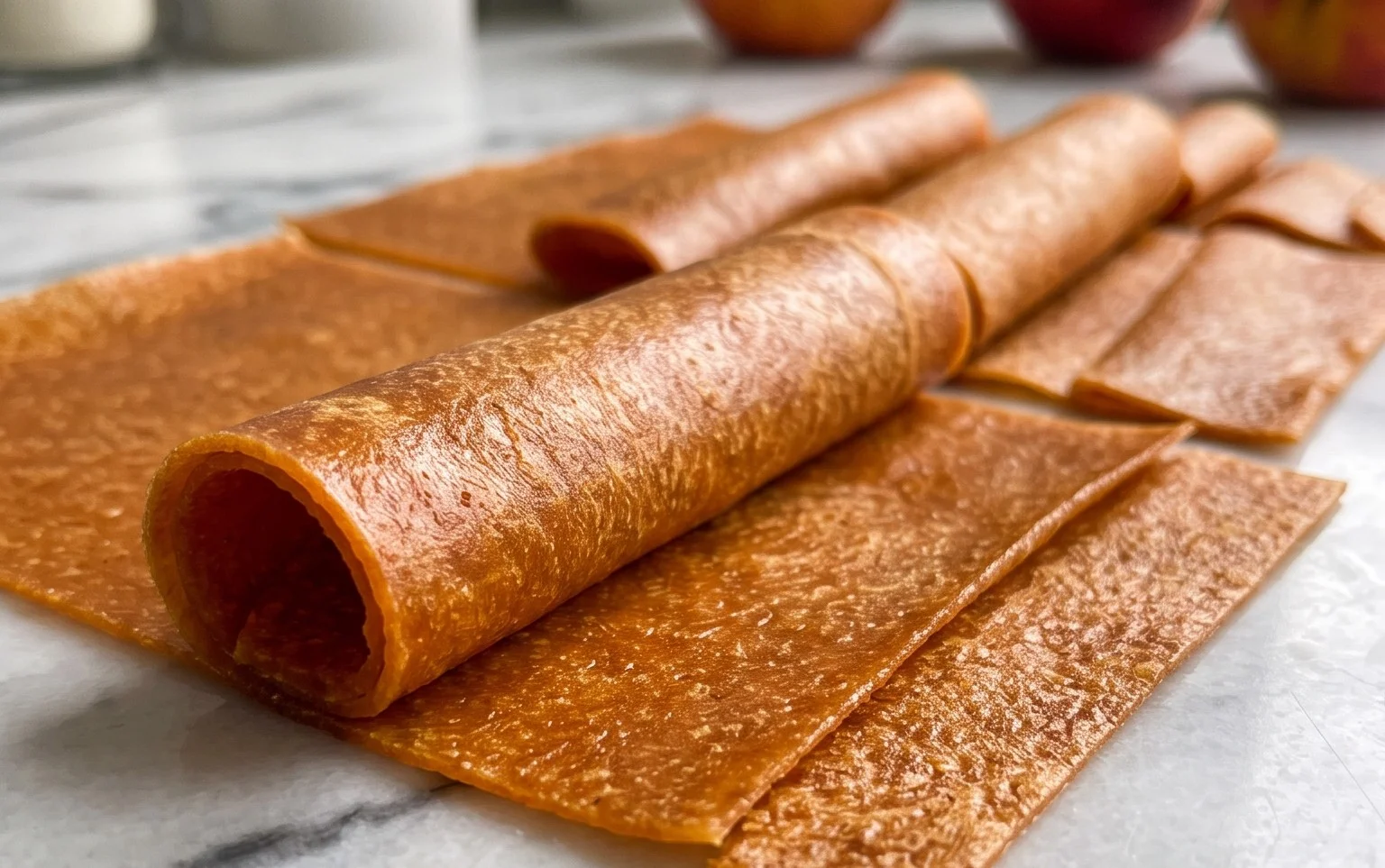 Pfirsich Leder: Selbstgemachtes Fruchtleder aus dem Dörrgerät