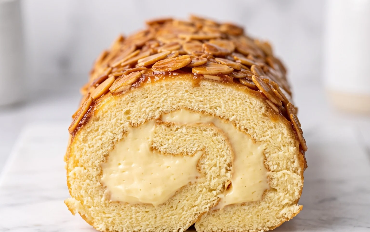 Bienenstich-Biskuitrolle neu interpretiert: Klassiker-Rezept