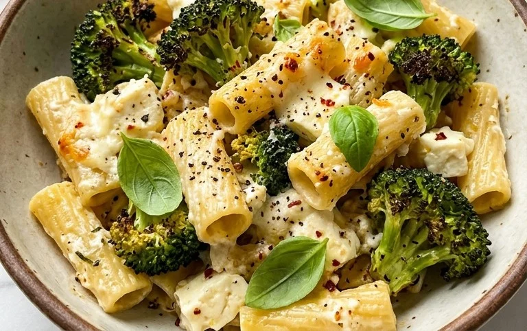 Baked Feta and Broccoli Pasta