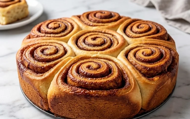 Zimtschneckenkuchen: Einfach himmlisch, ohne Rollen!