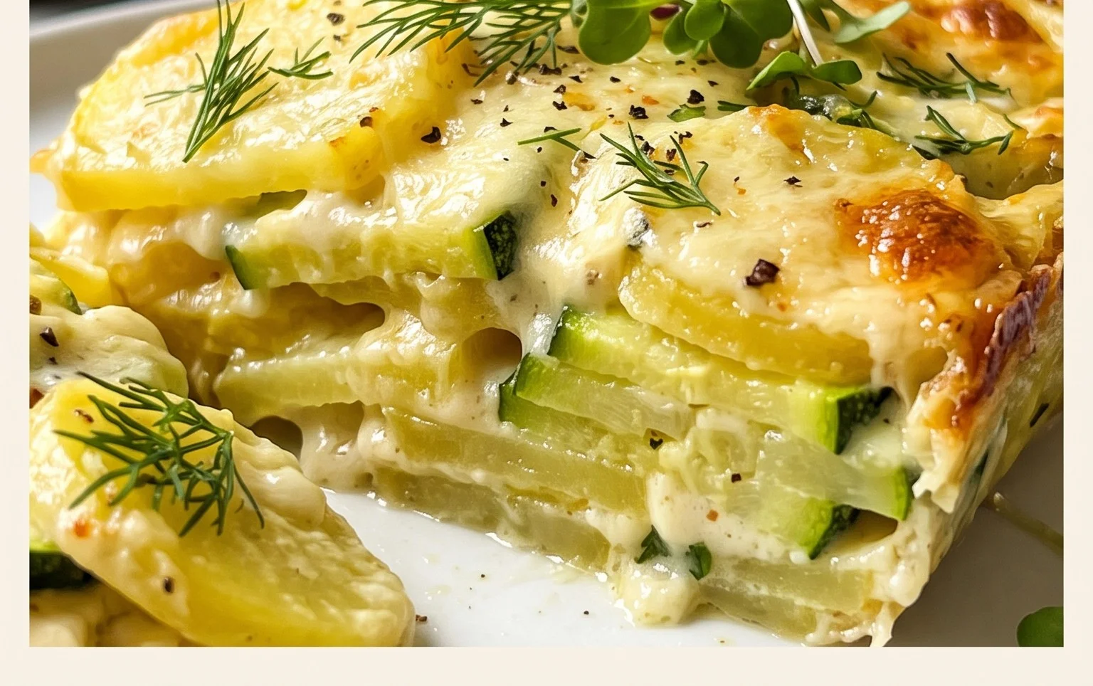 Kartoffel-Zucchini-Auflauf – so cremig & lecker