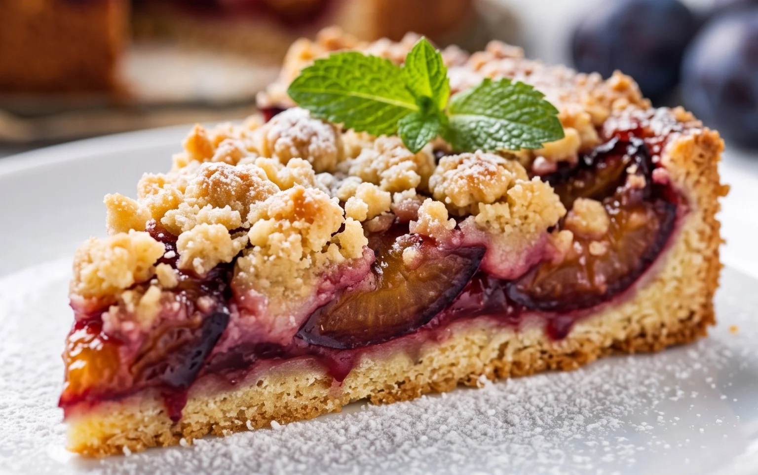 Pflaumenkuchen mit Streuseln aus der Springform Rezept