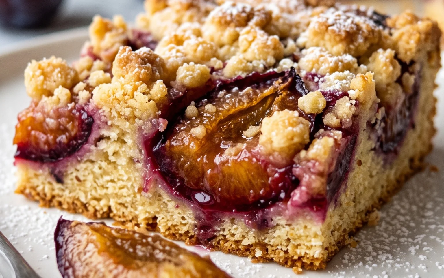 Pflaumenkuchen mit Streusel vom Blech