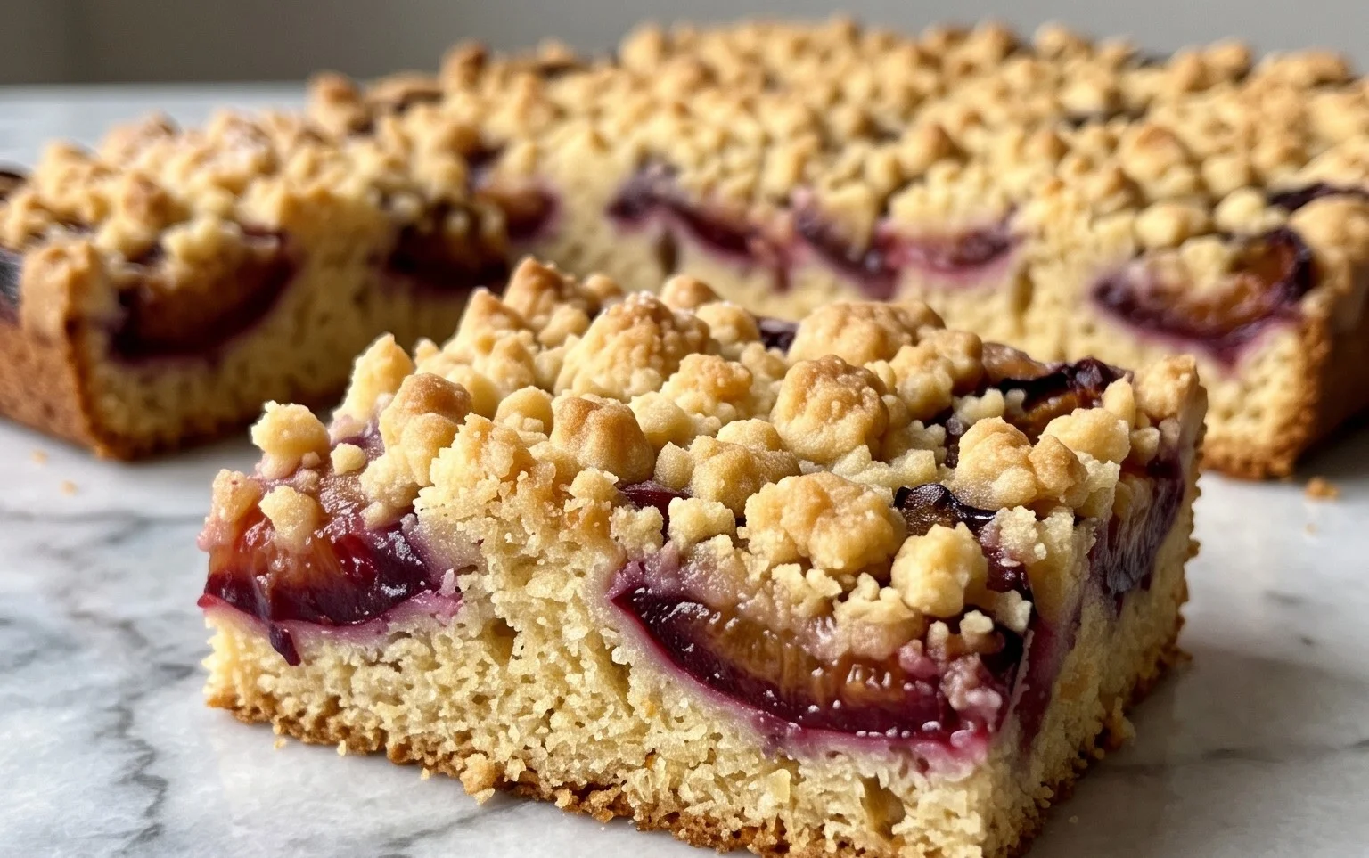 Pflaumenkuchen vom Blech: Saftig mit knusprigen Streuseln